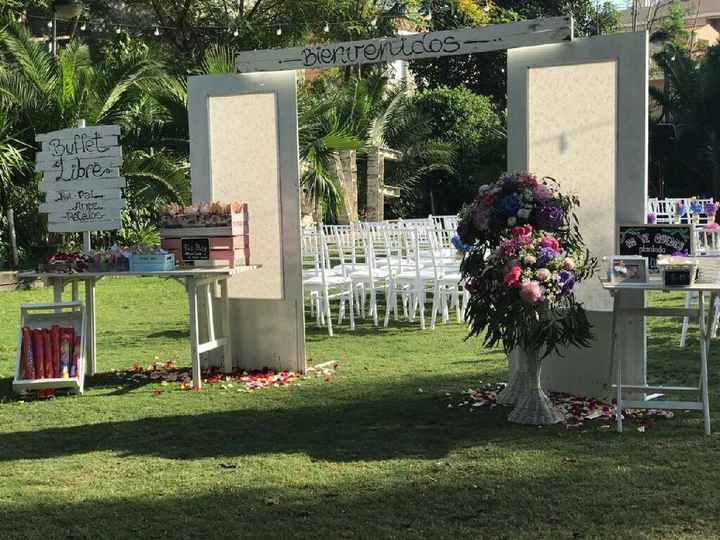 Así quedó el jardín en nuestra boda. - 1