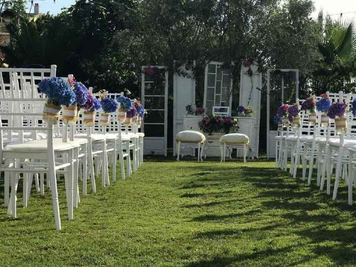 Así quedó el jardín en nuestra boda. - 2