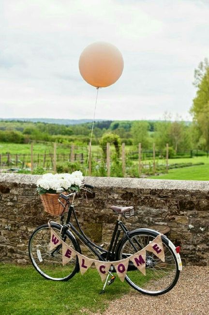 Idea súper bonita:bicicletas decoración! - 2