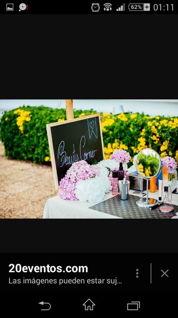 Alguien puso un beauty corner en su boda? - 1