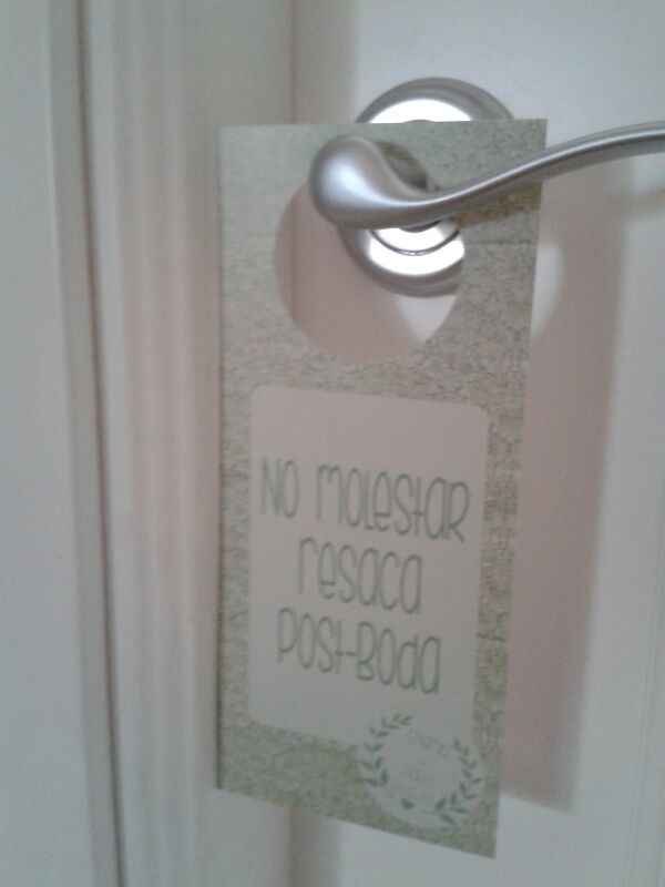 Mis cuelgas para las welcome gift bags!