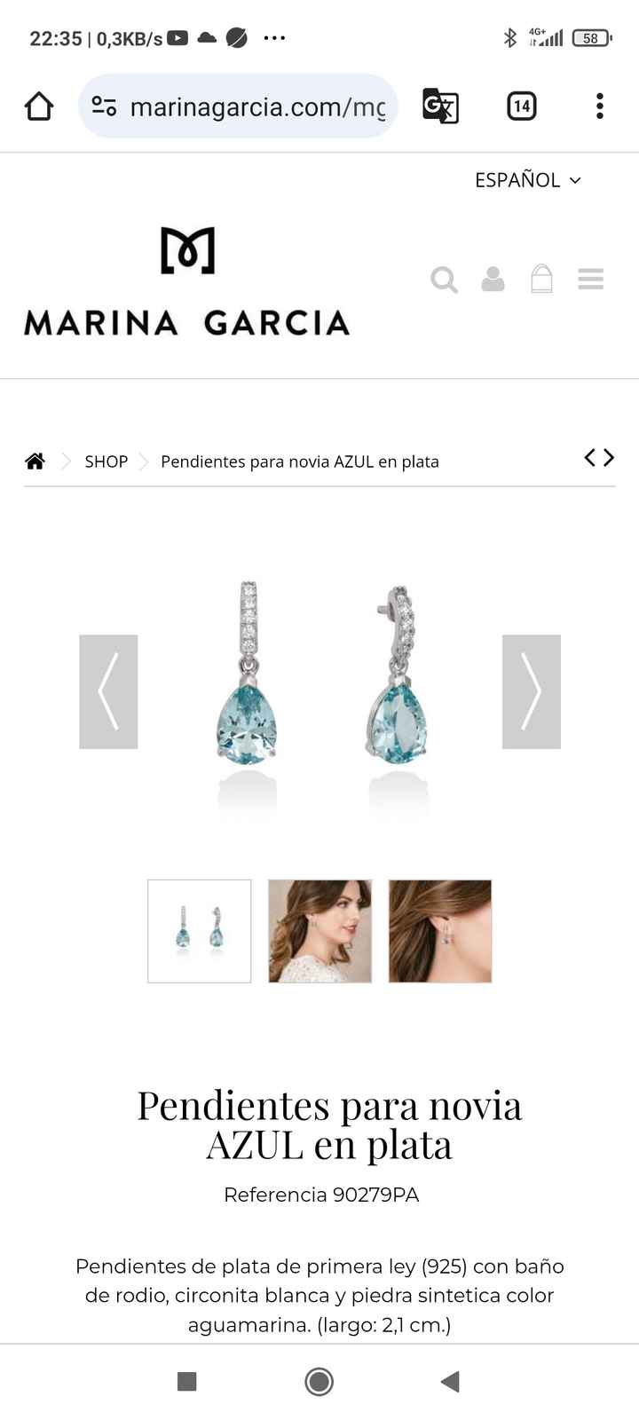 Pendientes novia - 1