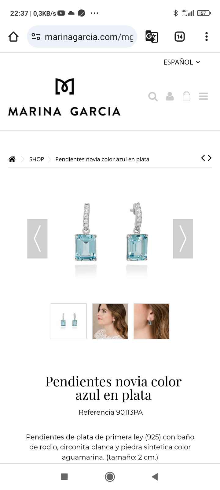 Pendientes novia - 2