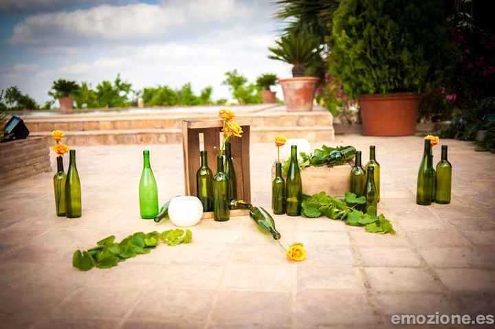 Deco exterior botellas