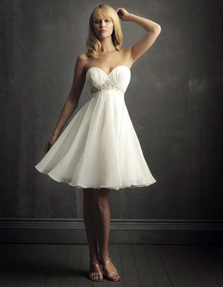 Vestidos cortos novia