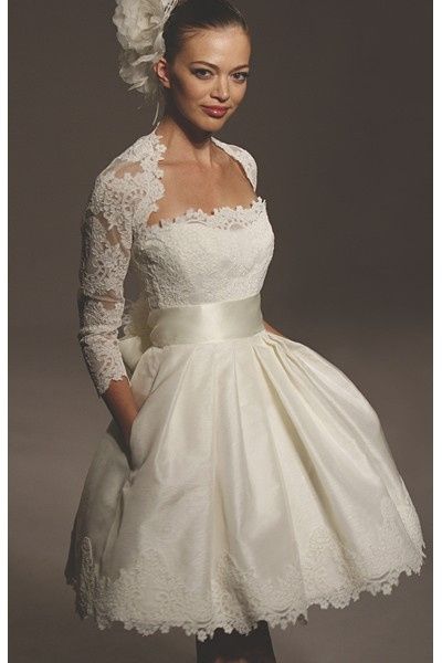 Vestidos cortos novia