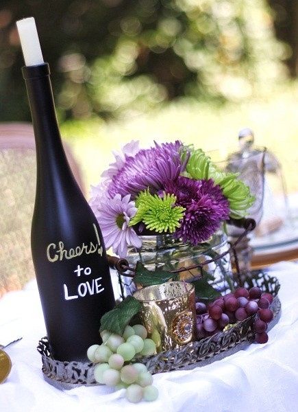 Decoración mesas ideas wine themed