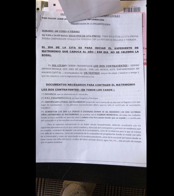 Papeleo de la boda civil!!!! - 1