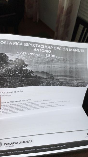 No nos decidimos con el viaje….. 1