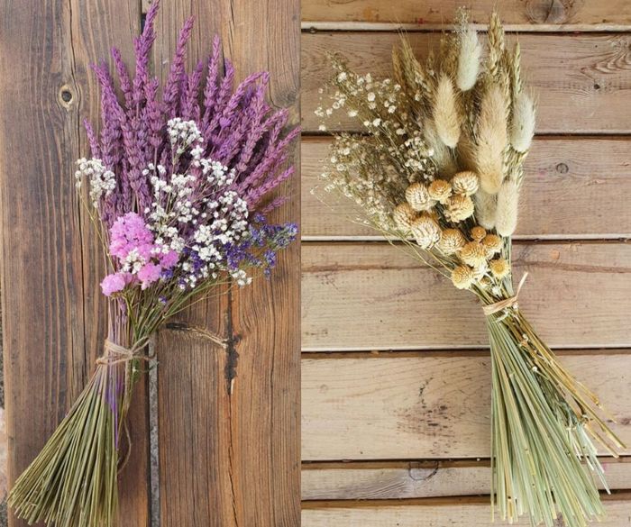 Ramo de novias con flores secas, ¿se descuajaringará? 1