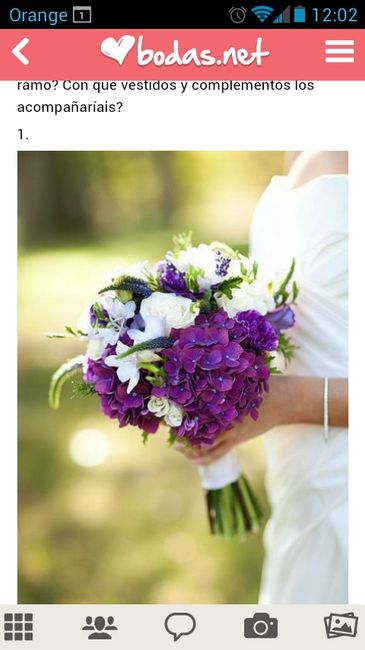 Ramo de novia morado y lila - 1