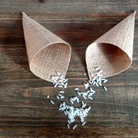 mini conos para el arroz 