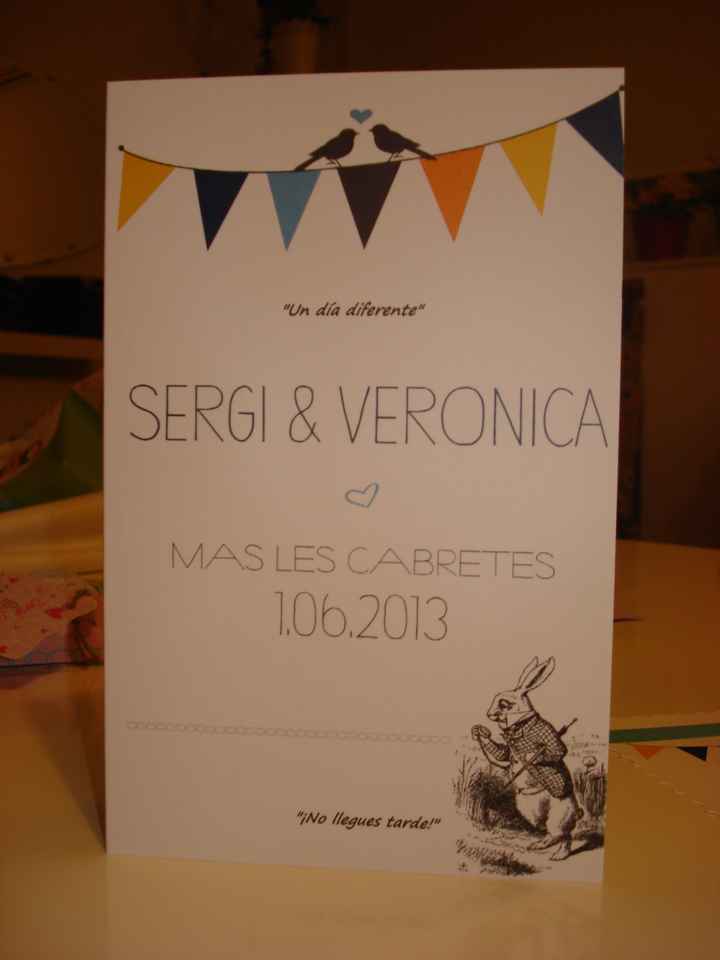 la portada de la invitación