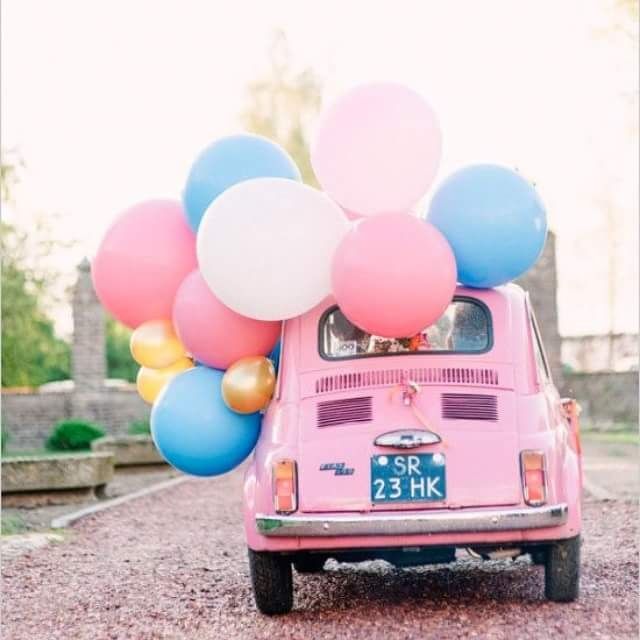 Decorar el coche del dia b con globos - 1