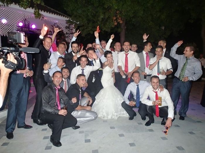 Con el grupo de amigos :)