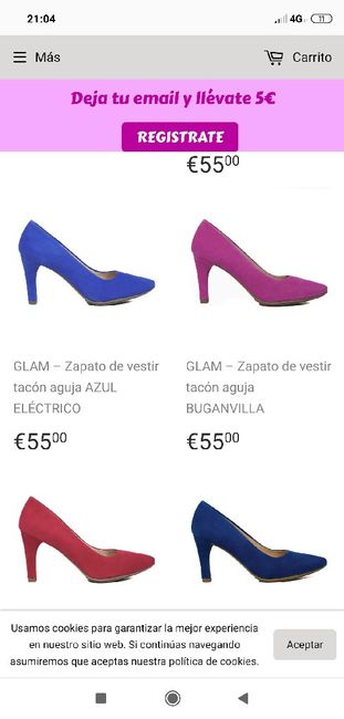 Zapatos azules cómodos - 1