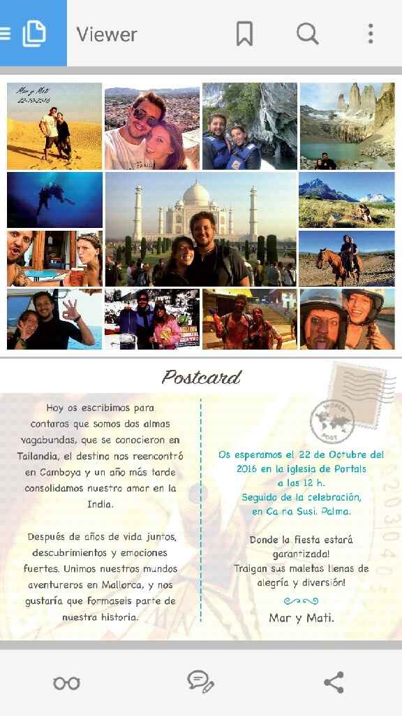Novios que nos casamos el 22 de Octubre de 2016 en Islas Baleares - 1