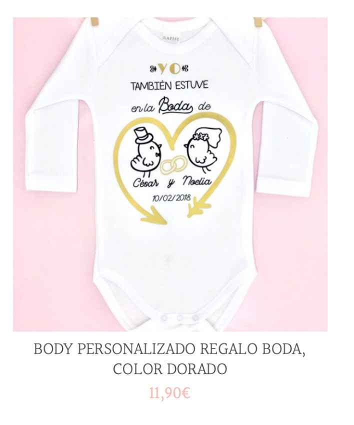 Idea 2 body para regalar en una boda (AFECTO BABY SHOP)