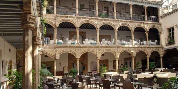 Portico para recepcion