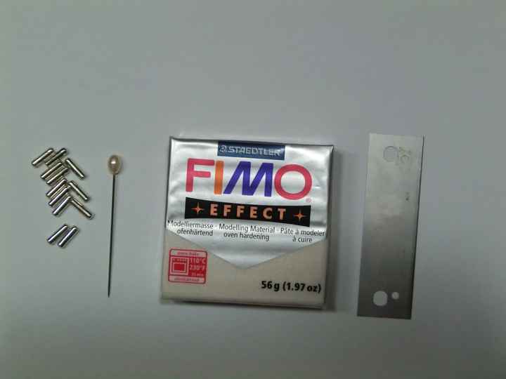 material para alfileres de fimo