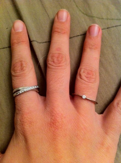 Nuestros anillos de compromiso... - 1