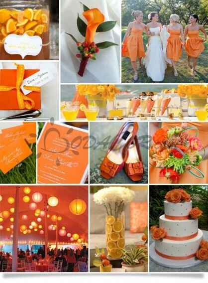 Inspiración boda en naranja tango. - 18