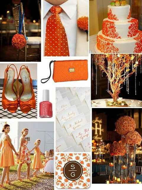 Inspiración boda en naranja tango. - 19