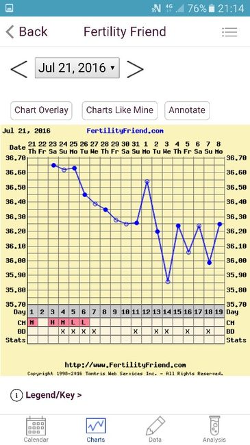 Decálogo de las gráficas de temperatura basal - 1