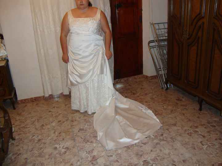 Mi vestido por delante