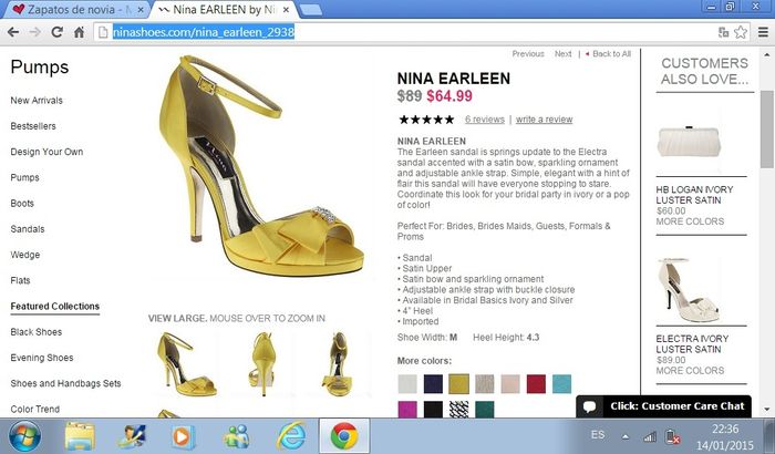 Zapatos amarillos
