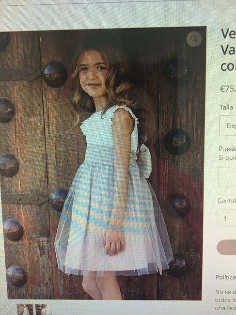 Vestido de arras para niñas 2