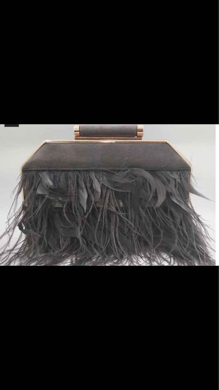 bolso plumas - 1
