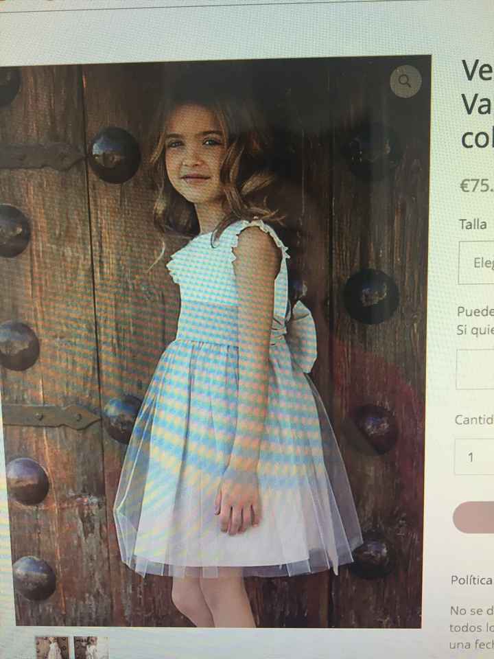 Vestido de arras para niñas - 2
