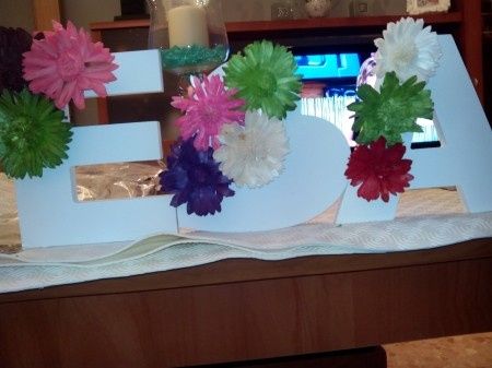 Letras decoradas candy bar!! - 1