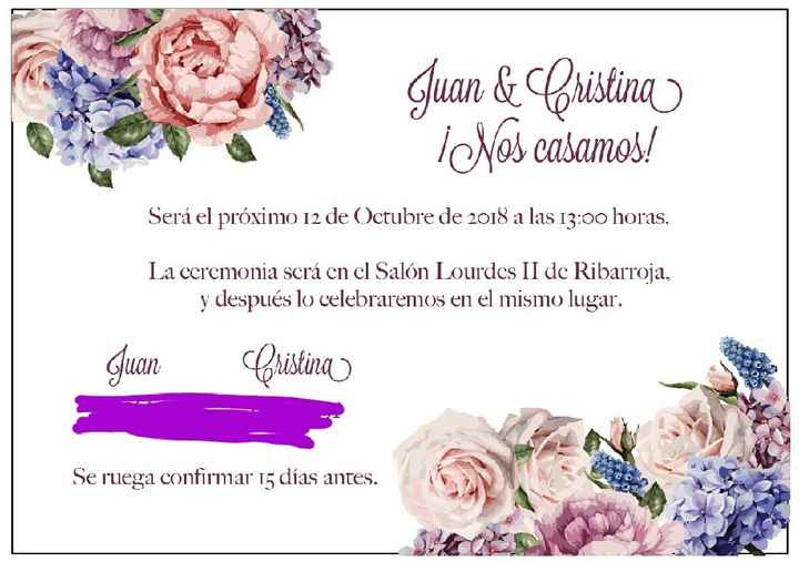 invitaciones de feliz boda - 1