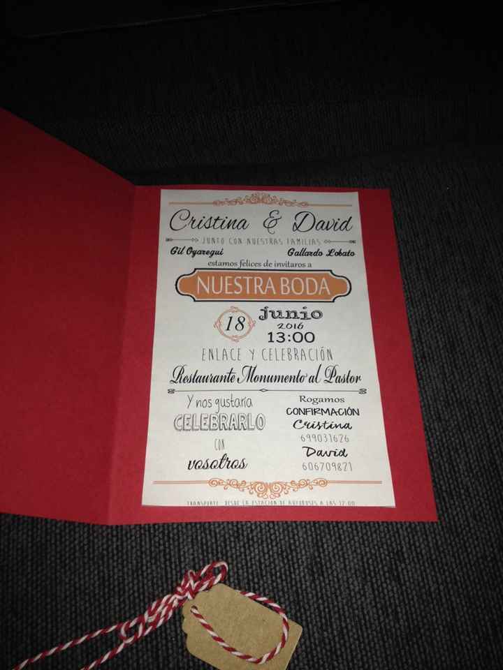Invitaciones "made in casa" - 2