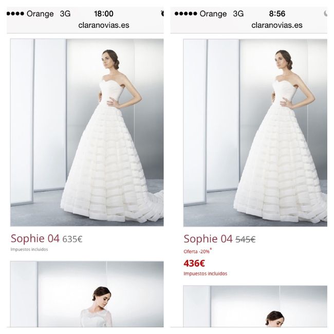 Subida de precios clara novias!! - 1