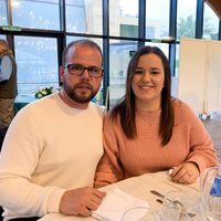 mi pareja y yo en la prueba de menu