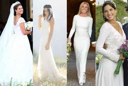 Estilos de vestidos de novias famosas