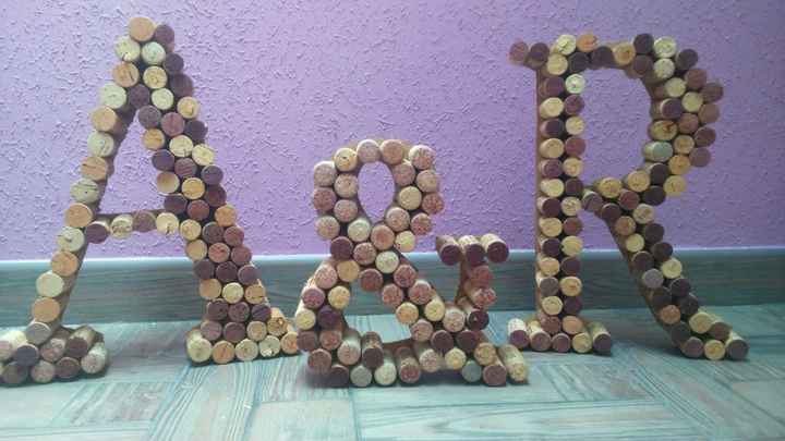 Letras y detalles para la boda - 1