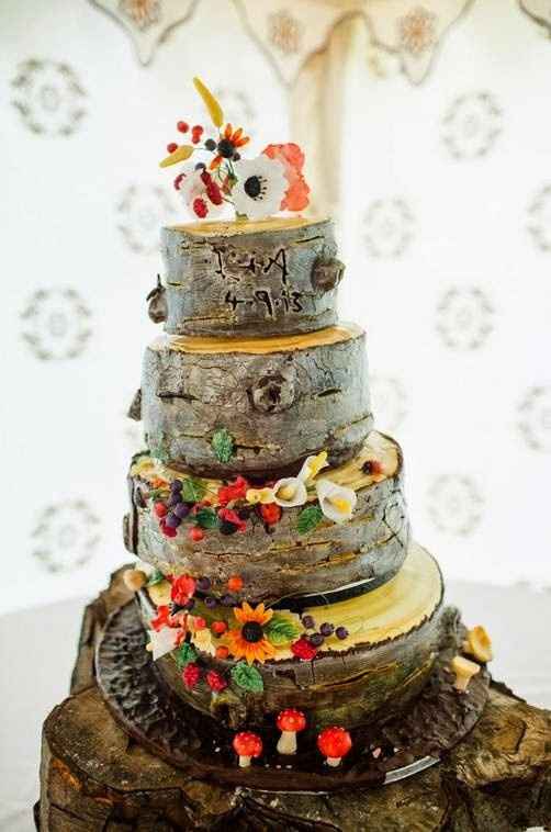 Tarta tronco de árbol