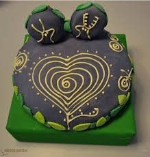 Tarta piedra de símbolos