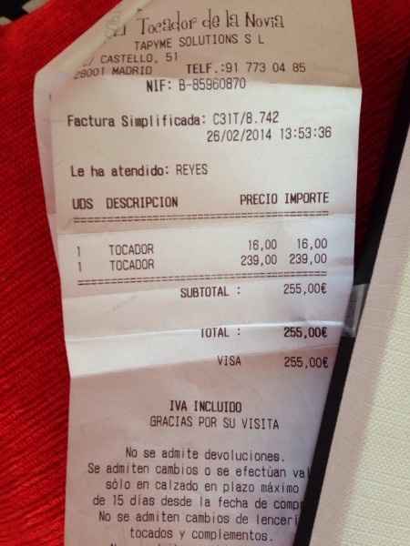 Vendo diadema nácar y cristal  - 1