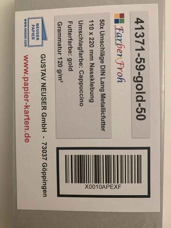 Sobres para las invitaciones - 1