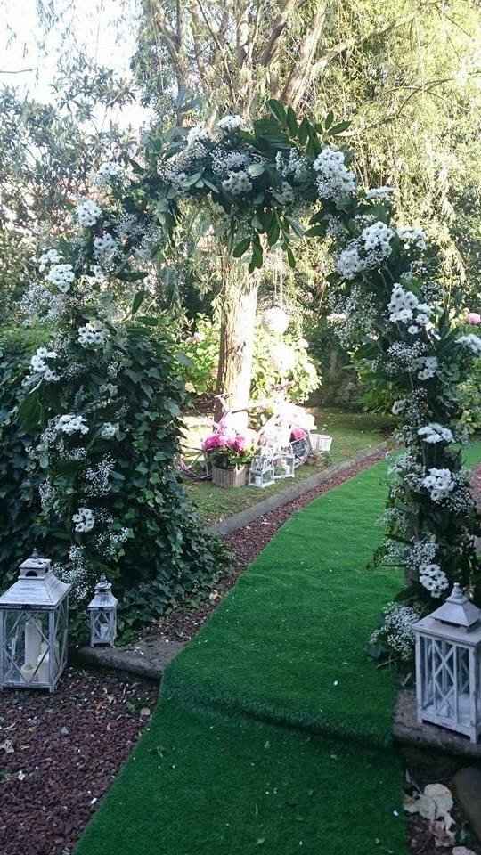 Ceremonia, flores , jardín 