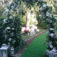 Ceremonia, flores , jardín 