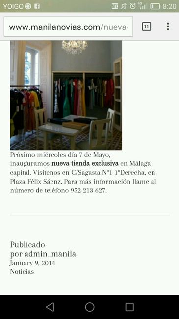 Hola, ¿sabeis de sitios para mirar el vestido para la madrina e invitadas en málaga capital? - 1