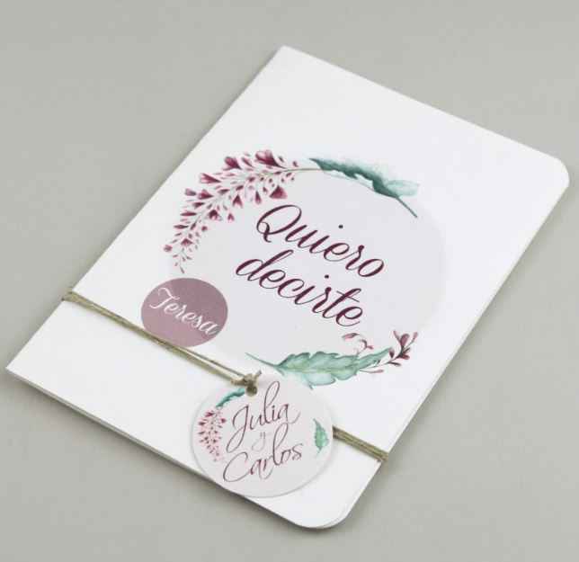 Tarjeta/postal agradecimiento para invitados especiales - 1