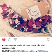 Tocado flores preservada+porcelana