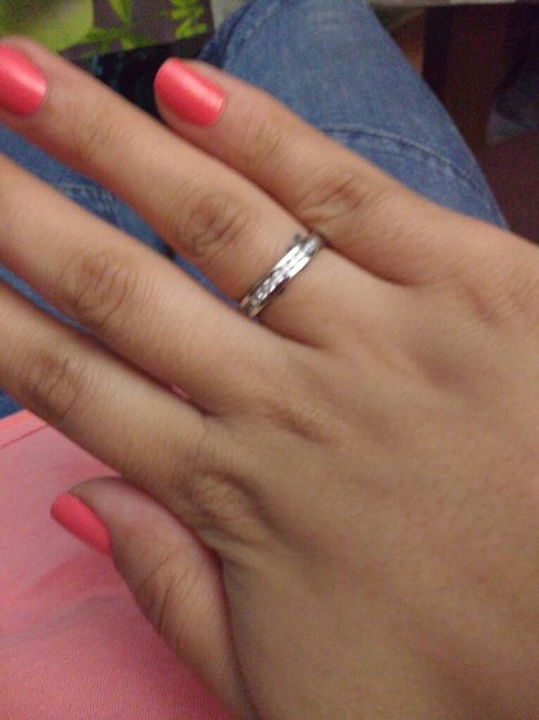 Mi anillo de pedida llegó al fin!!!!